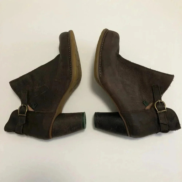 IN BOX Leather Spain El Naturalista Colibri Ankle Boots Size 8.5 Brown Casual - Picture 4 of 10
